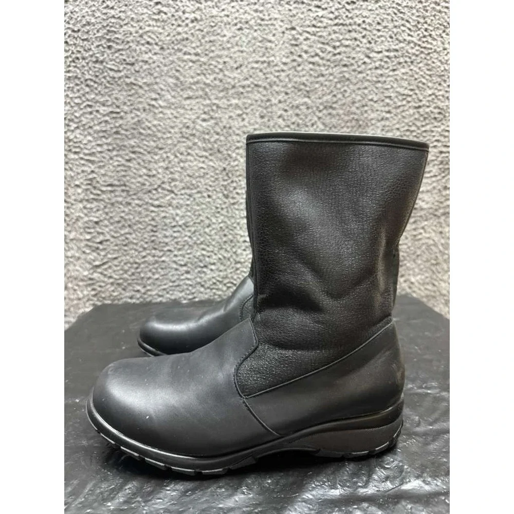 Toe Warmers Shield Leather Fur-Lined Waterproof Boots Black Womens Size‎ 11M US